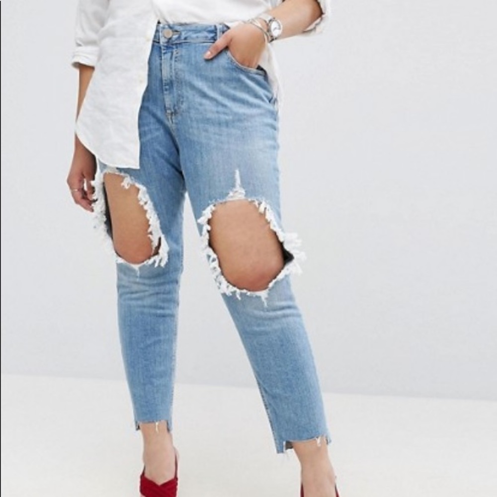 ASOS Curve Boyfriend fit Jeans